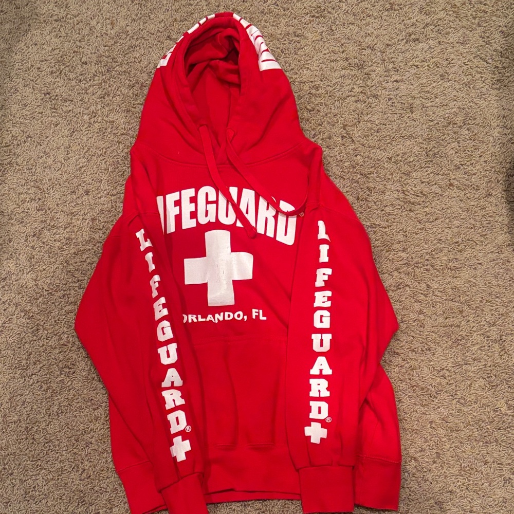 Red Lifeguard Hoodie